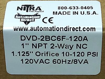 AutomationDirect DVD-2BC6F-120A120 V 1 in NPT NITRA Solenoid Valve