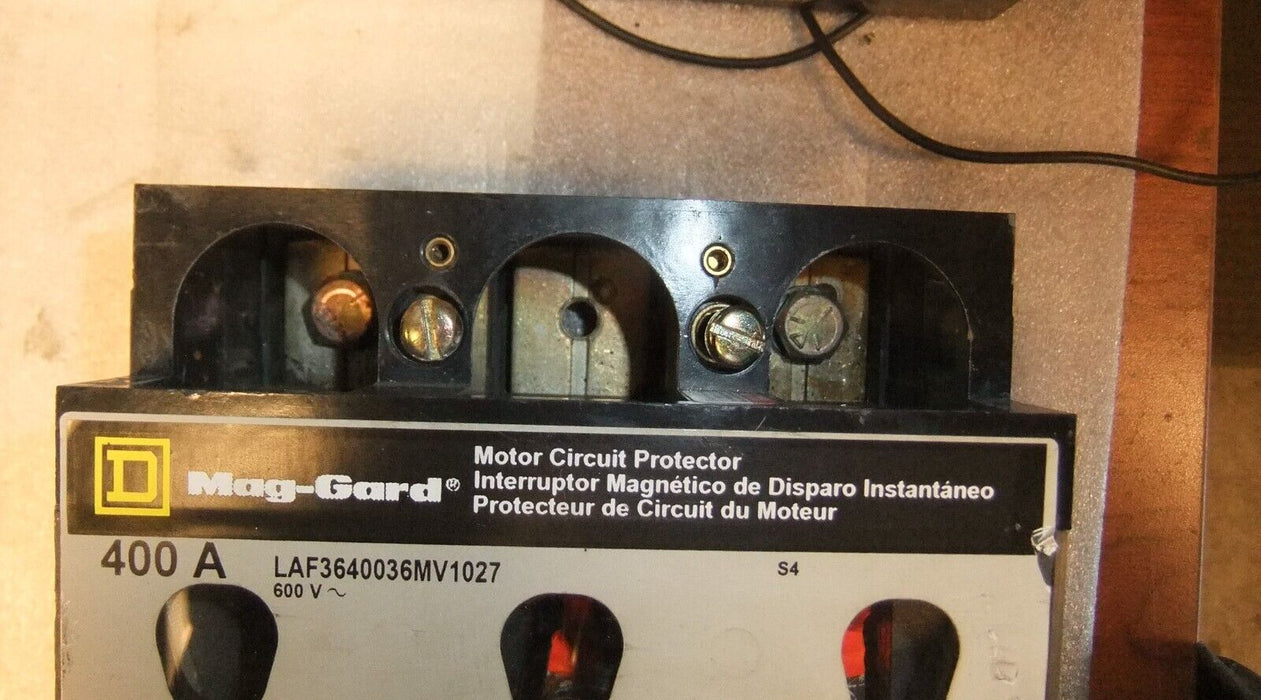 Square D Breaker LAF3640036MV1027 400A 600V