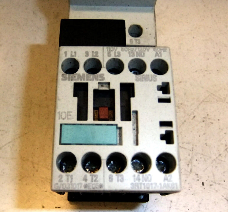Siemens Contactor Starter 3RT1017-1AK61 3RV1011-1FA10