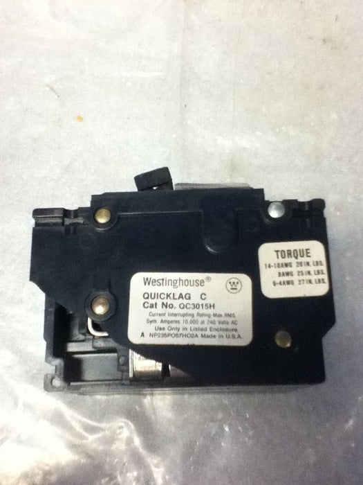 Westinghouse QC3015H Circuit Breaker- No Box