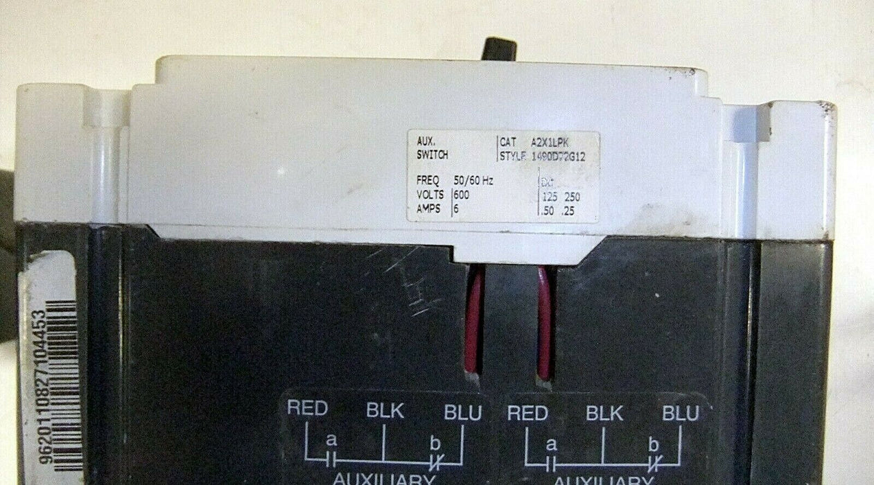 Eaton Cutler-Hammer Circuit Breaker FD3225 with Auxiliary Switch A2X1LPK