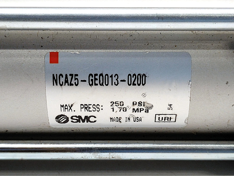 SMC NCAZ5-GEQ013-0200 250 psi Tie-Rod Cylinder