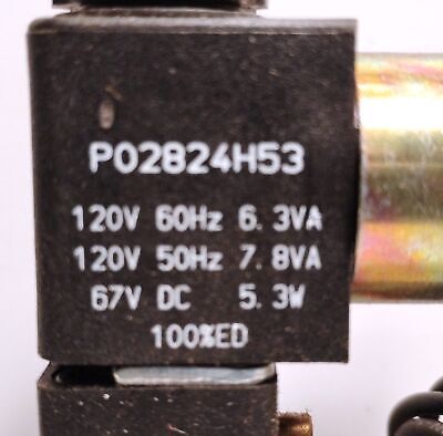Parker B612ADH53A 120VAC/67VDC 150 psi Solenoid Valve