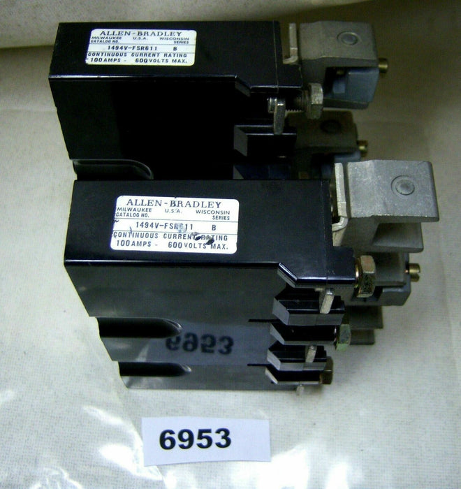 2 Allen-Bradley Trailer Fuse Blocks 100A 1494V-FSR611