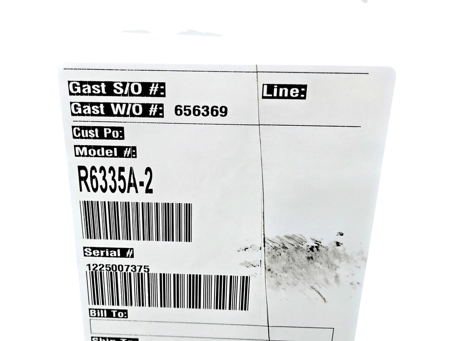 Gast R6335A-2 208-230/460 V AC 3-1/2 HP Regenerative Blower