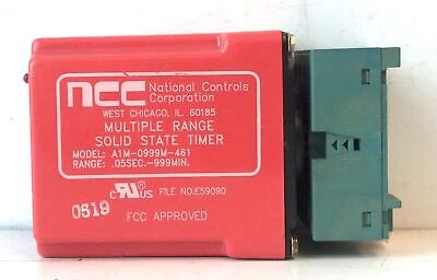 Ametek NCC A1M-0999M-461 120 V AC 10 A .05 sec - 999 min Solid State Timer Relay