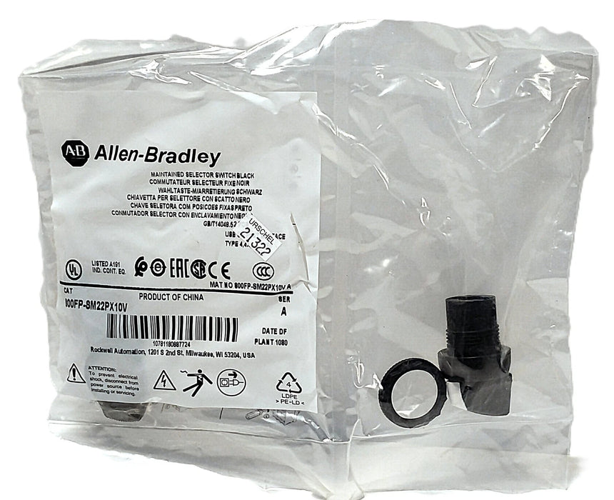 Allen-Bradley 800FP-SM22PX10V 600 V 10 A 2 Position Selector Switch