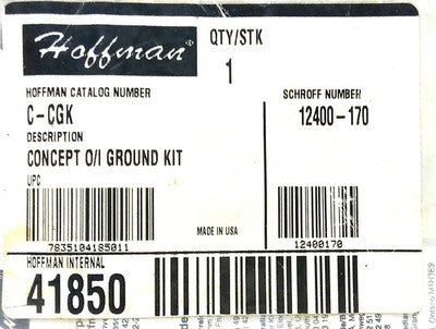 Hoffman 41850 C-CGK 12400--170 Grounding Kit
