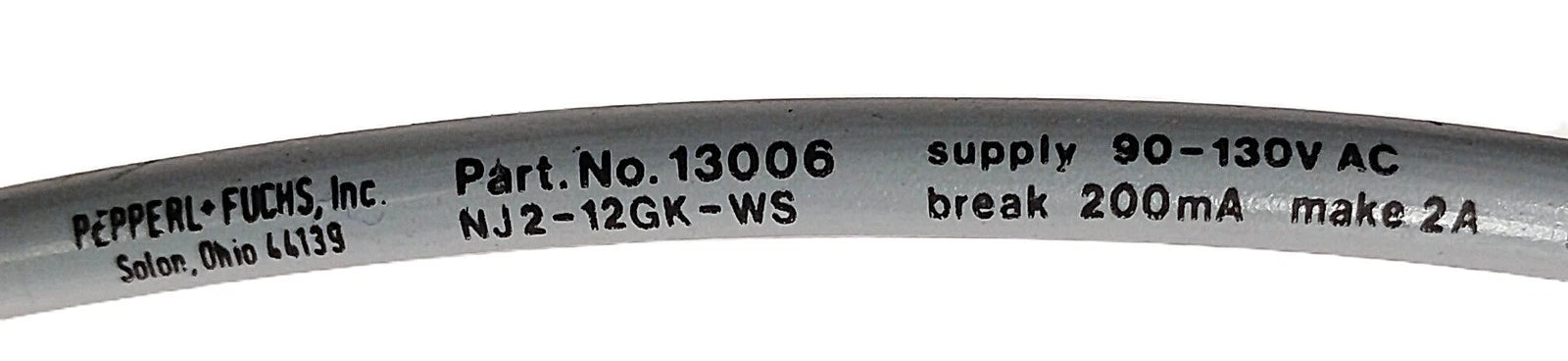 Pepperl Fuchs NJ2-12GK-WS 13006 90-130 V AC Inductive Proximity Sensor