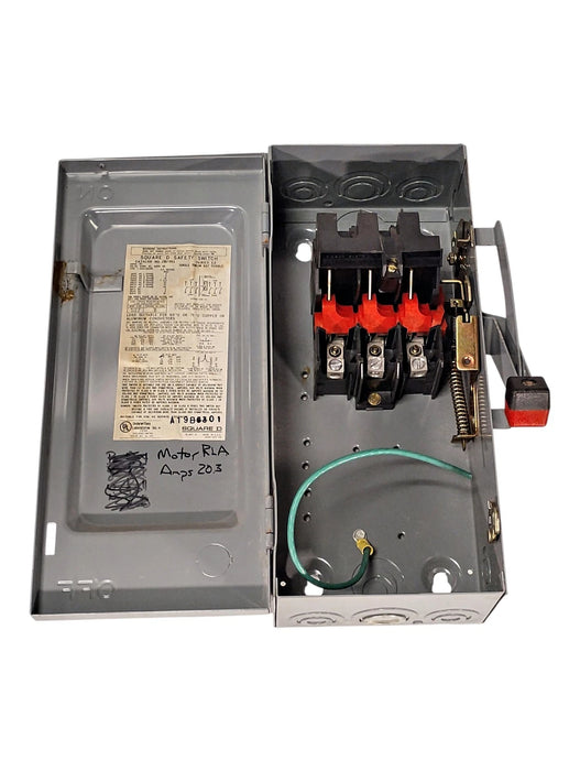 Square D HU31 Series E2 600 V AC/DC 30 A Non-Fusible Safety Switch