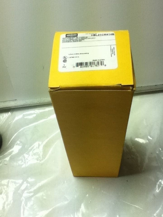 Hubbell HBL21CM414B Hubbellock Connector, 3 Pole 4 Wire, 30 amp, 600V
