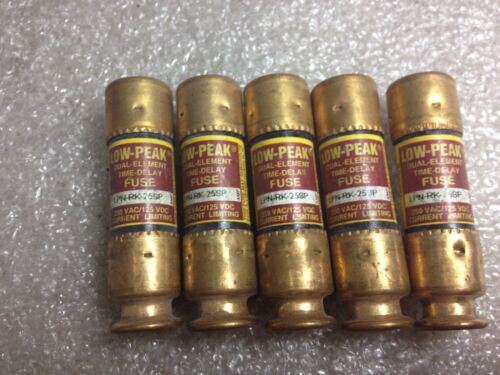 5 Bussmann Lowpeak Lpn-Rk-25Sp Fuses