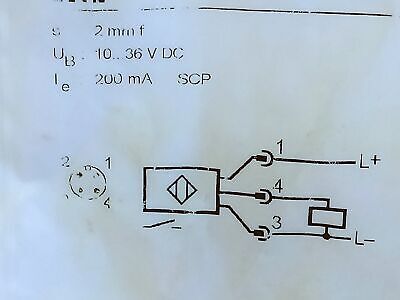 IFM IEK3002BBPKG/US-104-DPS/OELVER IE5318 10-36VDC Inductive Proximity Sensor