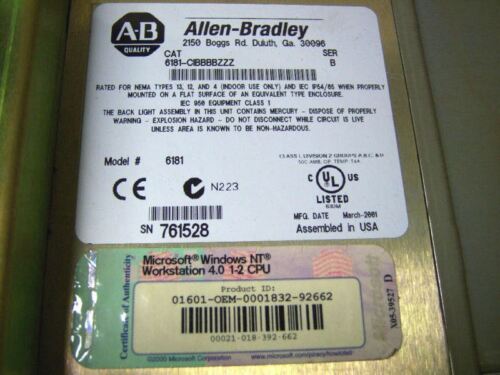 Allen-Bradley Industrial Computer 6181-CIBBBBZZZ