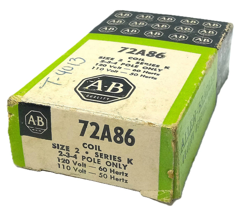 Allen-Bradley 72A86 110/120 V AC Coil For Size 2 Contactors