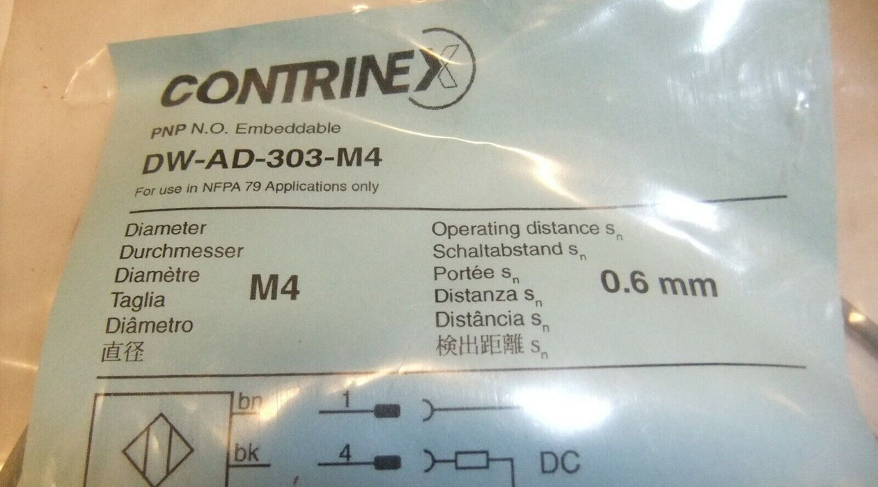 Contrinex Inductive Sensor DW-AD-303-M4
