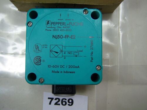 Pepperl Cylindicator Proximity Switch NJ50-F-PE2-P4