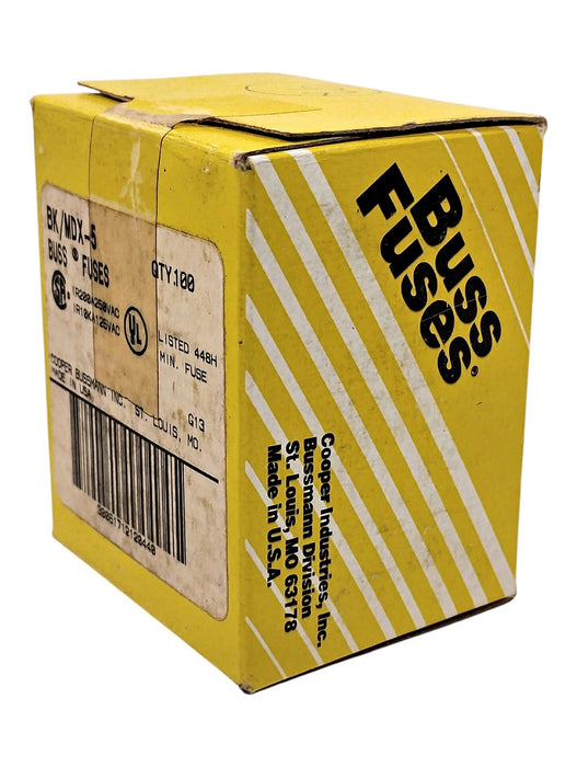 Bussmann MDX-5 250 V AC 5 A Non-Current-Limiting Time-Delay Fuse
