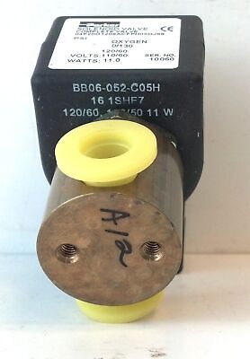 Parker 04F20O1208ACF 1/4" 2-Way Solenoid Valve w/ BB06-052-C05H 110/120 VAC Coil