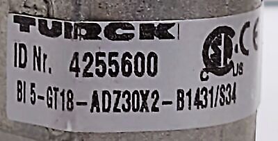 Turck BI5-GT18-ADZ30X2-B1431/S34 4255600 Inductive Proximity Sensor