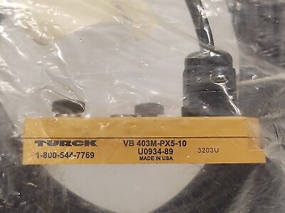 Turck VB 403M-PX5-10 U0934-89 PICOFAST Multibox Cable Assembly