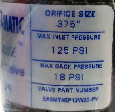 Plast-O-Matic Valves EASMT4EP12W20-PV 110V 20W Solenoid Valve