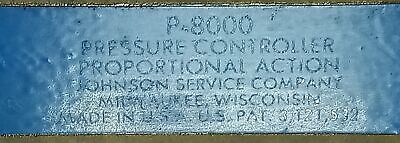 Johnson Control P-8000 Dual Pressure Control