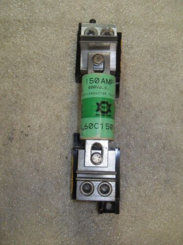 1 BRUSH XL60C150 SEMICONDUCTOR FUSE W/ 1BS102 HOLDERS