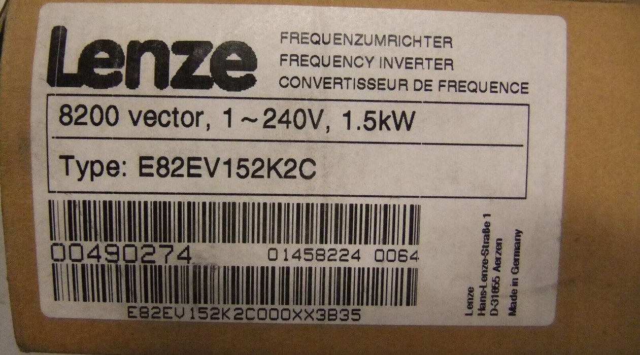Lenze E82EV152K2C Frequency Inverter