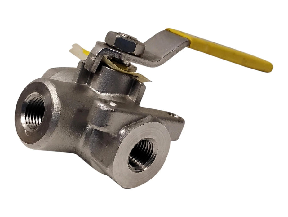 Apollo Valves 4467K28 1/4 in NPT 3-Way 316 Sainless Steel Ball Valve