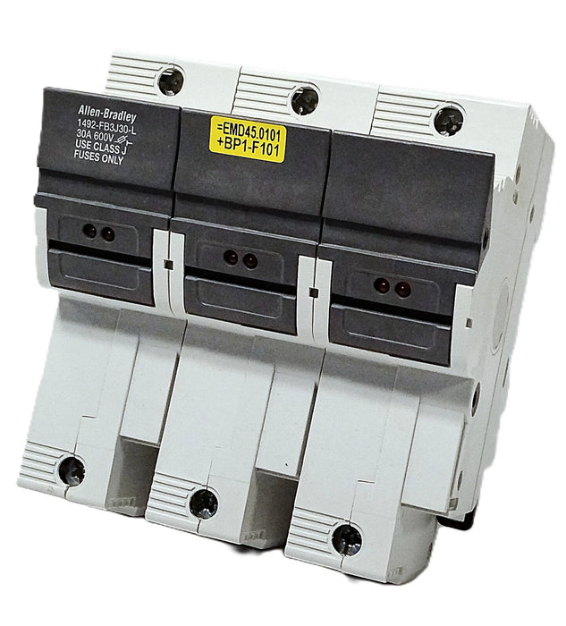 Allen-Bradley 1492-FB3J30-L 600 V 30 A 3-Pole Fuse Holder w/ Indicator Lights