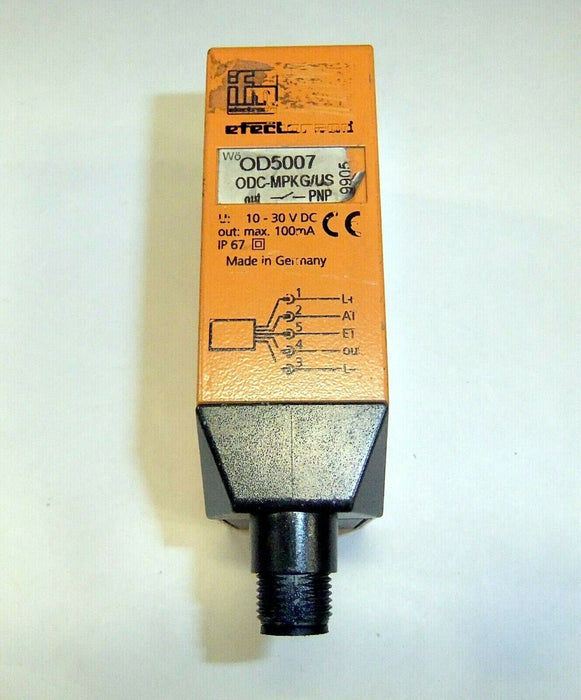 IFM Efector OD5007 Photoelectric Color Sensor ODC-MPKG/US