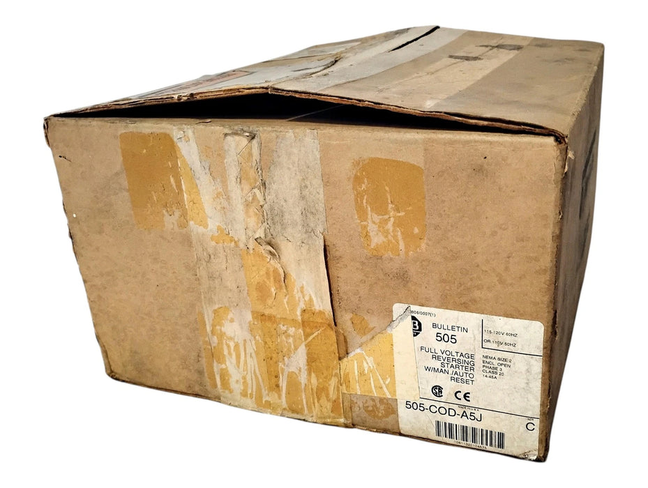 Allen-Bradley 505-COD-A5J Ser C 110/120 V 14-45 A Size 2 Reversing Starter