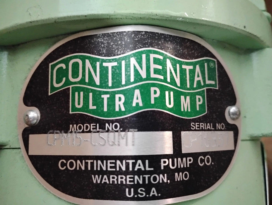 Continental Pump CPM15-CSQMT 115/230 V 1/2 HP Cast Iron Progressive Cavity Pump