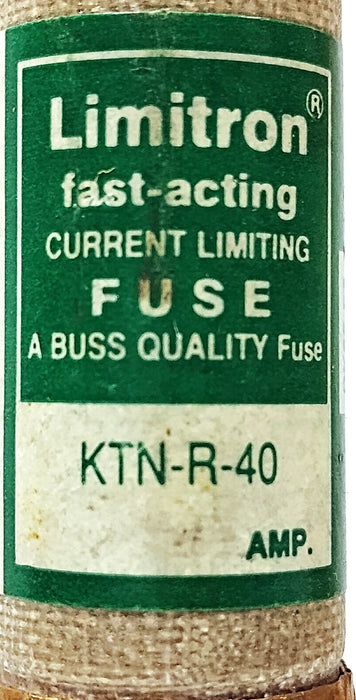 Bussmann KTN-R-40 250 V AC Current-Limiting Fast-Acting Fuses