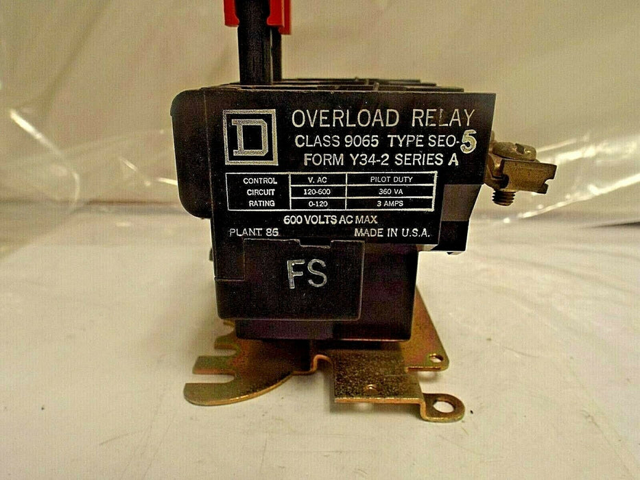 Square D Overload Relay 9065-SEO5