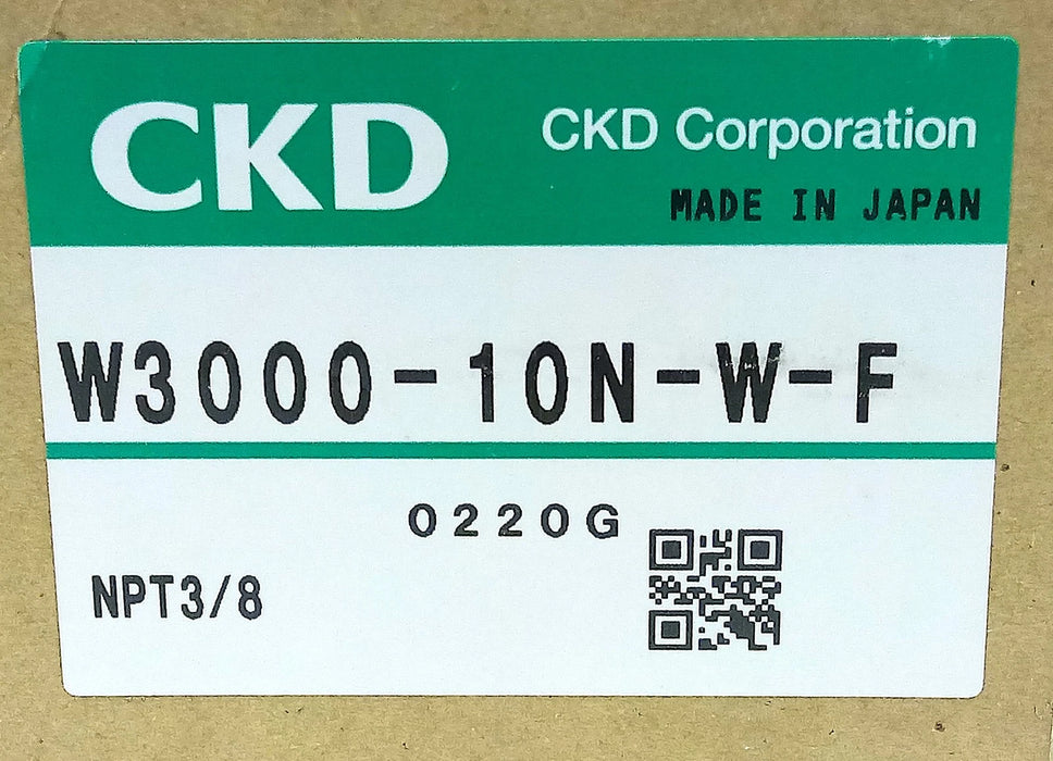 CKD W3000-10N-W-F 3/8 in NPT Pneumatic Filter Regulator w/ Auto Drain