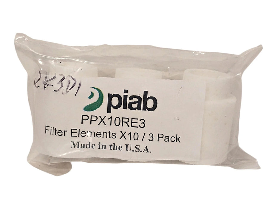 PIAB PPX10RE3 10 Micron Filter Elements for Vacuum Pump