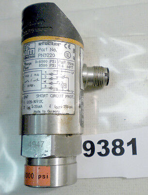 IFM Efector Pressure Switch PN3220 600PSBN14-KFPKG/US V