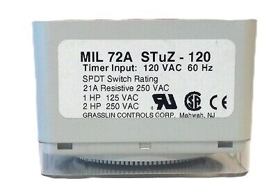 Grasslin MIL72ASTUZ-120 120 V AC 24 Hour Timer Switch