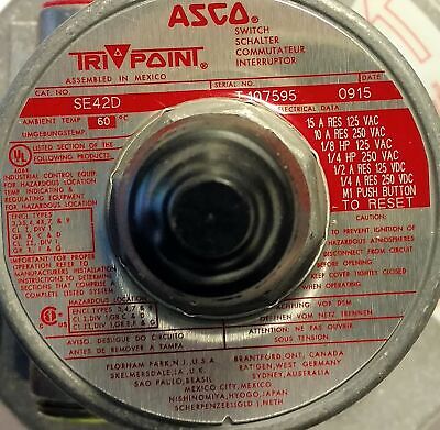 ASCO SE42D TRIPOINT Pressure Switch