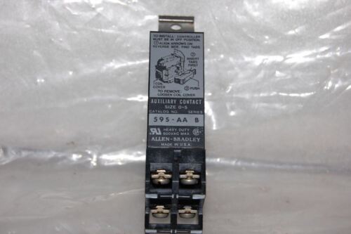 Allen-Bradley 595-AA Heavy Duty Size 0-4 Auxiliary Contact