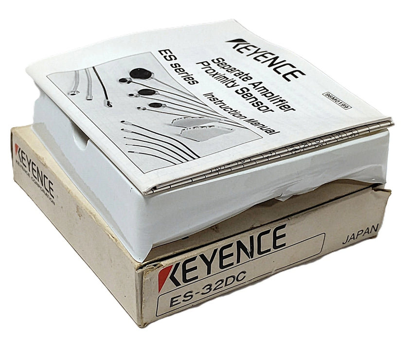 KEYENCE ES-32DC 10-28 VDC Fiber Optic Amplifier for Proximity Sensor