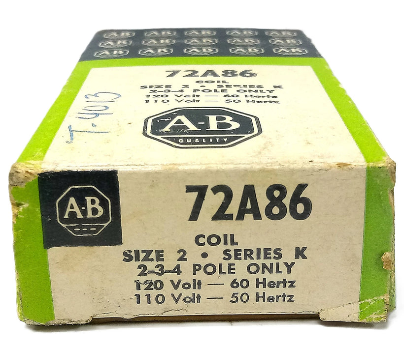 Allen-Bradley 72A86 110/120 V AC Coil For Size 2 Contactors