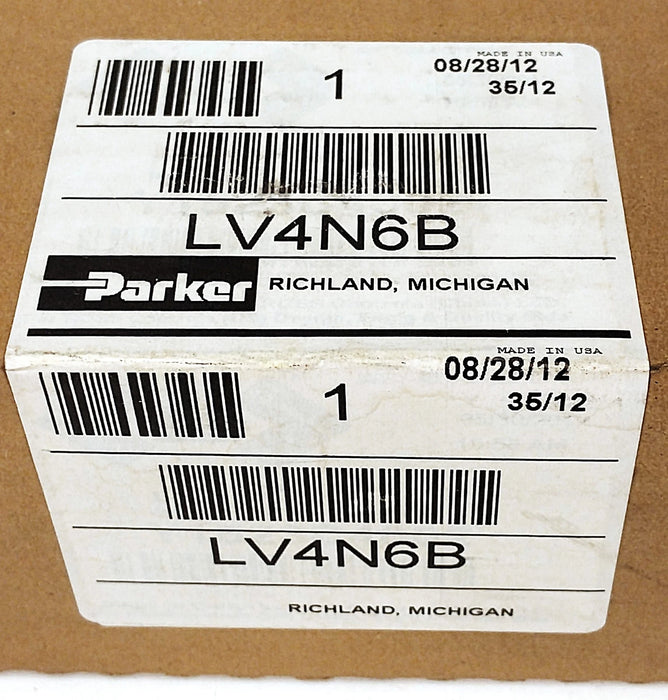 Parker LV4N6B 0-250 psi Manual Safety Lockout Air Valve w/ 1/2 in NPT Ports