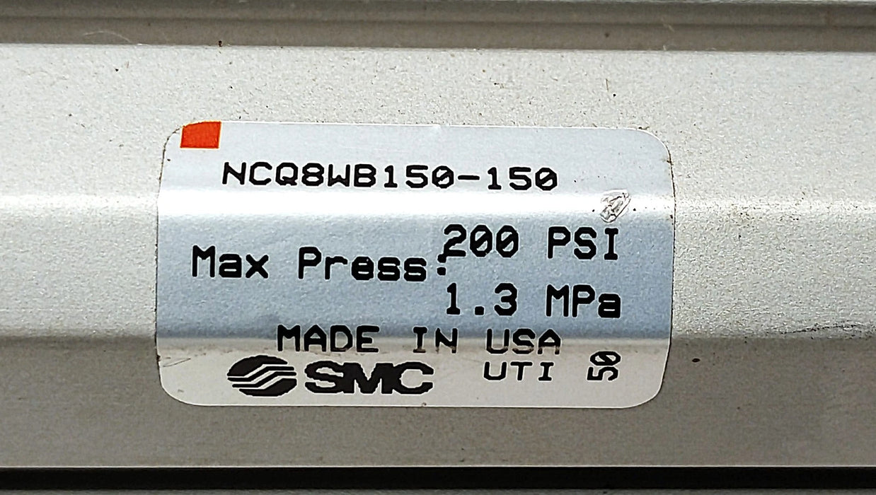 SMC NCQ8WB150-150 200 psi Double-Acting Double-Rod Compact Cylinder
