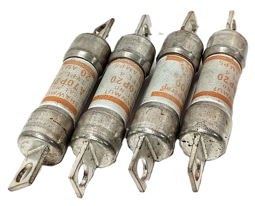 Shawmut A70P20-4 700 V AC/DC 20 A Current-Limiting Very Fast-Acting Fuses