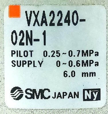 SMC VXA2240-02N-1 0.25-0.7 MPa Air Operated Solenoid Valve