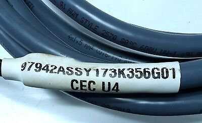 Turck 97942ASSY173K356G01 CEC U4 W105 PLC Cable w/ 1 Connector