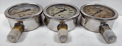 Trerice 52-2217 0-2000 psi Oil Filled Air Pressure Gauges